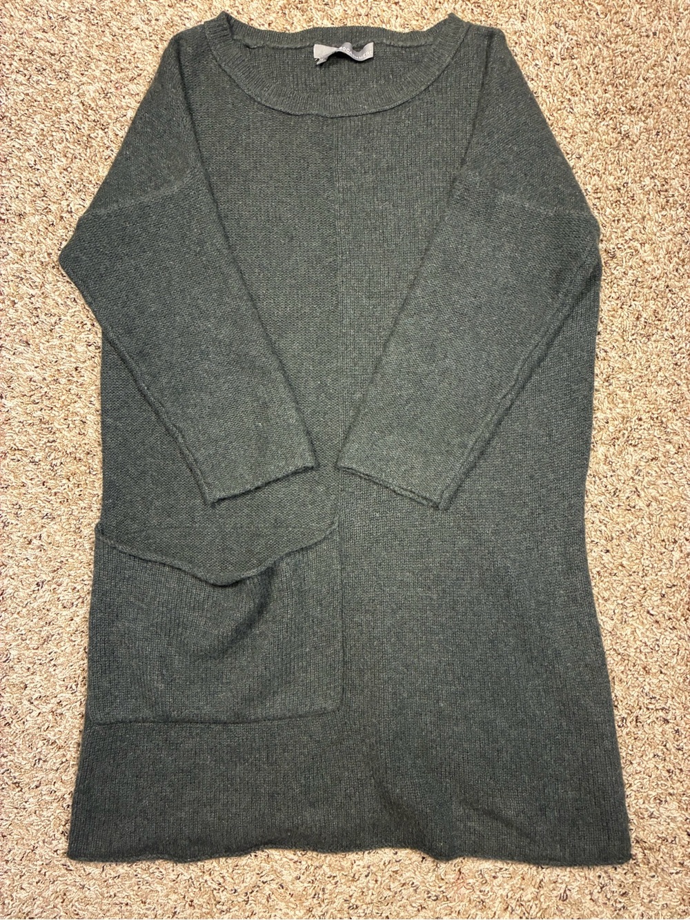 360 Cashmere Front Pocket Sweater Tunic Dress